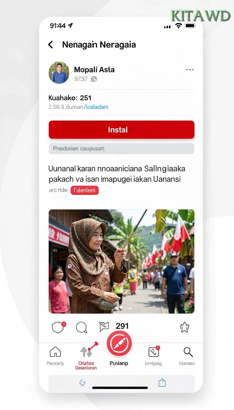 Cuplikan layar CITIBET88 — menu navigasi